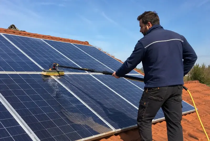 Nettoyage et entretien de panneaux solaires à Ouillon